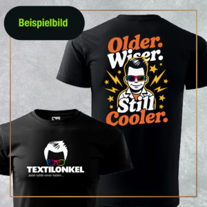 T-Shirt BASIC Erwachsene mit Textildruck (Auswahl)